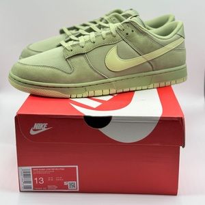 NEW Nike Dunk Low Retro Premium Oil Green FB8895-300 Men's Shoes Size 13